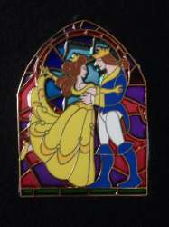 Stained Glass Prince &amp; Princess - Belle and Prince - DSUS