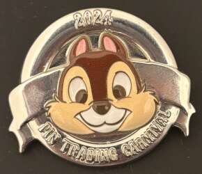93931 - Pin Trading Carnival 2024 - Chip (Silver) - Hong Kong Disneyland alternate image