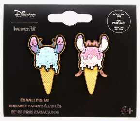 Stitch & Angel Ice Cream Cone 2-Pin Set (Scented)