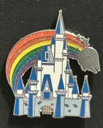 Millennium Falcon and Rainbow over Cinderella’s Castle