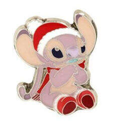 'BoxLunch - Holiday - Stitch Christmas Pin Set - Angel Only - LFLY'