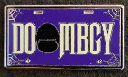 26368 - Disney Attraction Mini License Plates Booster Set - DOOMBGY (Haunted Mansion) ONLY alternate image