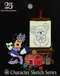 Tokyo Disneyland 25th Anniversary Character Sketch Series - Minnie Mouse and Duffy - TDR