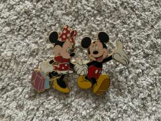 Mickey and Minnie Mouse Shopping