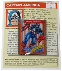 Captain America Trading Card