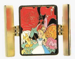 94852 - BoxLunch - Alice in Wonderland Hinged Cards Mystery Collection - Alice & Golden Afternoon Flowers - Loungefly alternate image