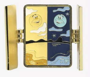 94858 - BoxLunch - Alice in Wonderland Hinged Cards Mystery Collection - Tweedledee & Dum, Sun and Moon - Loungefly alternate image