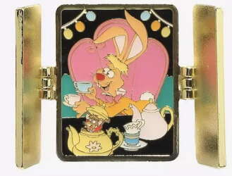 94859 - BoxLunch - Alice in Wonderland Hinged Cards Mystery Collection - Mad Hatter, March Hare & Dormouse - Loungefly alternate image