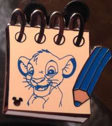 2014 Hidden Mickey - Character Sketch Pads - Simba - WDW