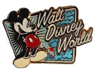 'Walt Disney World - Retro-style Walt Disney World with Mickey and Florida - WDW'