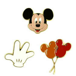 95214 - ACCOMMODE x Nakajima Sisters - Disney Retro Pins Set - Mickey Mouse - Disney Licensed alternate image