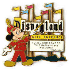 'Dateline: Disneyland 1955 - Mickey Mouse with Disneyland Marquee - DLR'