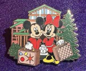Day 1 Welcome Pin of Mickey and Minnie