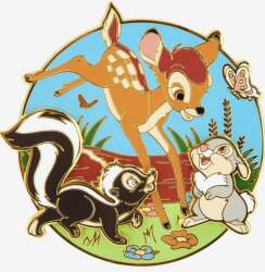 Bambi Trio LE Layered Enamel Pin
