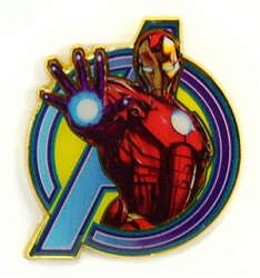 'NECA Marvel Universe Collectible Pin &amp; Card Mystery Set - Iron Man - DLIC'