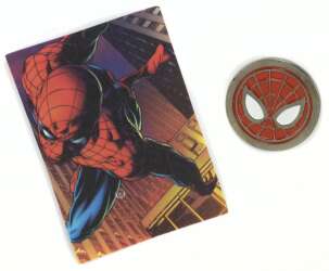 95500 - NECA Marvel Die-Struck Pin & Card Mystery Collection - Spider-Man Symbol — Embossed Variant - Disney Licensed alternate image