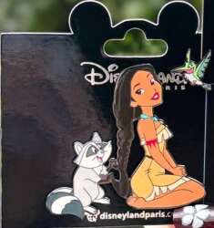 95753 - Pocahontas - Meeko braiding Pocahontas's hair and Flit - Disneyland Resort Paris alternate image