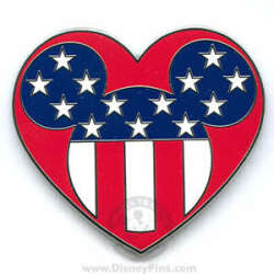 Patriotic Mickey Icon Heart