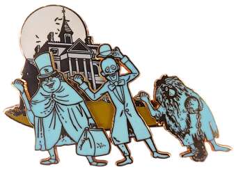 'Haunted Mansion Facade with Hitchhiking Ghosts - Glow in the Dark - DLR'