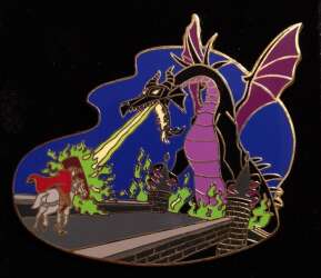 95890 - Sleeping Beauty - Prince Phillip & Maleficent Dragon - Disney Auctions alternate image