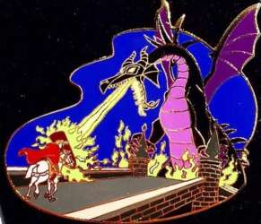95890 - Sleeping Beauty - Prince Phillip & Maleficent Dragon - Disney Auctions alternate image