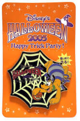 Halloween 2005 - Pluto Dressed as a Spider Crawling Around a Web - DSJ