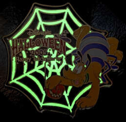 Halloween 2005 - Pluto Dressed as a Spider Crawling Around a Web - DSJ