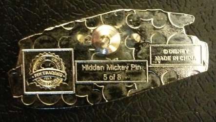 16982 - 2013 Hidden Mickey - Friendship Boats - White with pink and light blue trim boat - Walt Disney World alternate image