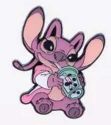 96232 - Loungefly Stitch and Angel Bedtime Blind Box - Angel in Robe with Boba - Loungefly alternate image