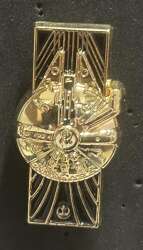 Last Jedi 3 Pin Gold Set - Millennium Falcon Only