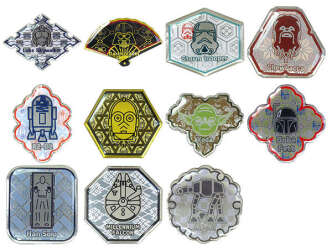 Star Wars Japanese Pattern Pin Badge Collection - Unopened Box - DLIC