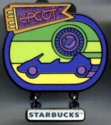 Starbucks Neon Mystery Series - Epcot Collection — Test Track - WDW