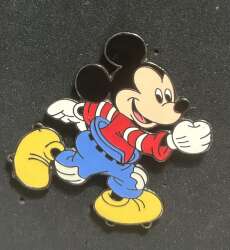 Mickey kicking football