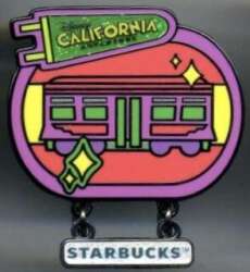 96404 - Starbucks Neon Mystery Series - Disney California Adventure Collection — Red Car Trolley - Disneyland Resort alternate image