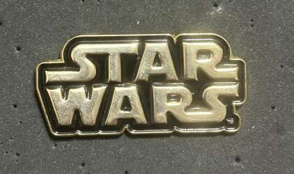 'Star Wars Logo: Black and Silver Raised'