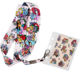 Floral Princess Tattoo Lanyard