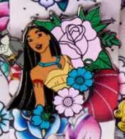 97028 - Floral Princess Tattoos Lanyard & Pin Set - Pocahontas - Loungefly alternate image
