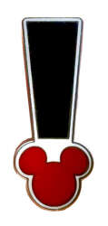 'Imagination Campus - Black Exclamation Mark With Red Mickey - WDW'
