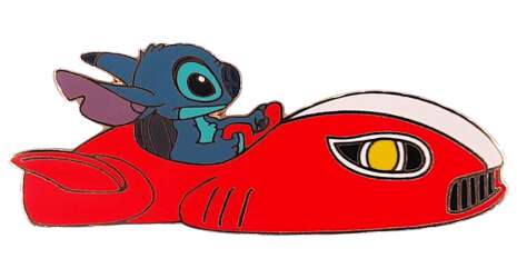 'Lilo &amp; Stitch - Stitch in his red hover car - DA'