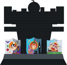 97441 - Niftie Fifties Flashback Pin Trading Celebration 2025: Disneyland Banners - Marquee Collectible Stand and Walt Pin — Full Set - Disneyland Resort alternate image