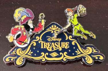 97695 - Disney Treasure Cruise Ship - Captain Hook and Peter Pan - Painting the Back of the Ship - Disney Cruise Line alternate image