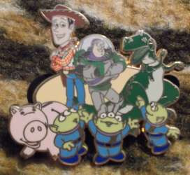 3828 - Toy Story - Woody, Buzz, Rex, Ham and Little Green Men - Disney Store UK alternate image