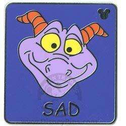 97934 - WDW Hidden Mickey Series 2008: Figment Emotions - Sad COMPLETER - Walt Disney World alternate image