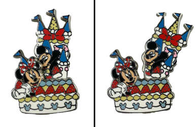 Mickey and Minnie 20th Anniversary Castle Cake