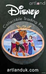 98127 - Guy Vasilovitch Beauty and the Beast Oval Collection - Lovers Winter Walk - Belle and The Beast - Artland / ACME alternate image