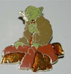 Yoda on a rock
