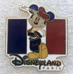 French Mickey Mouse and France Flag