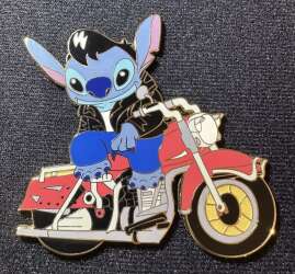 Stitch as Elvis with Motorcycle