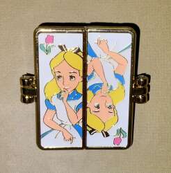 94852 - BoxLunch - Alice in Wonderland Hinged Cards Mystery Collection - Alice & Golden Afternoon Flowers - Loungefly alternate image