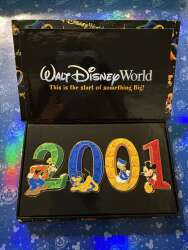 2001 Dated Year Pins - Park Icon Numbers Boxed Set — Full Set - WDW